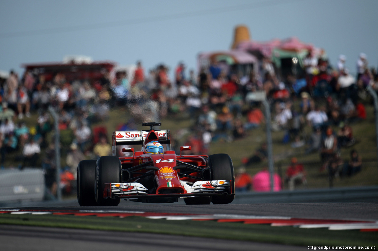 GP USA, 02.11.2014 - Gara, Fernando Alonso (ESP) Ferrari F14-T