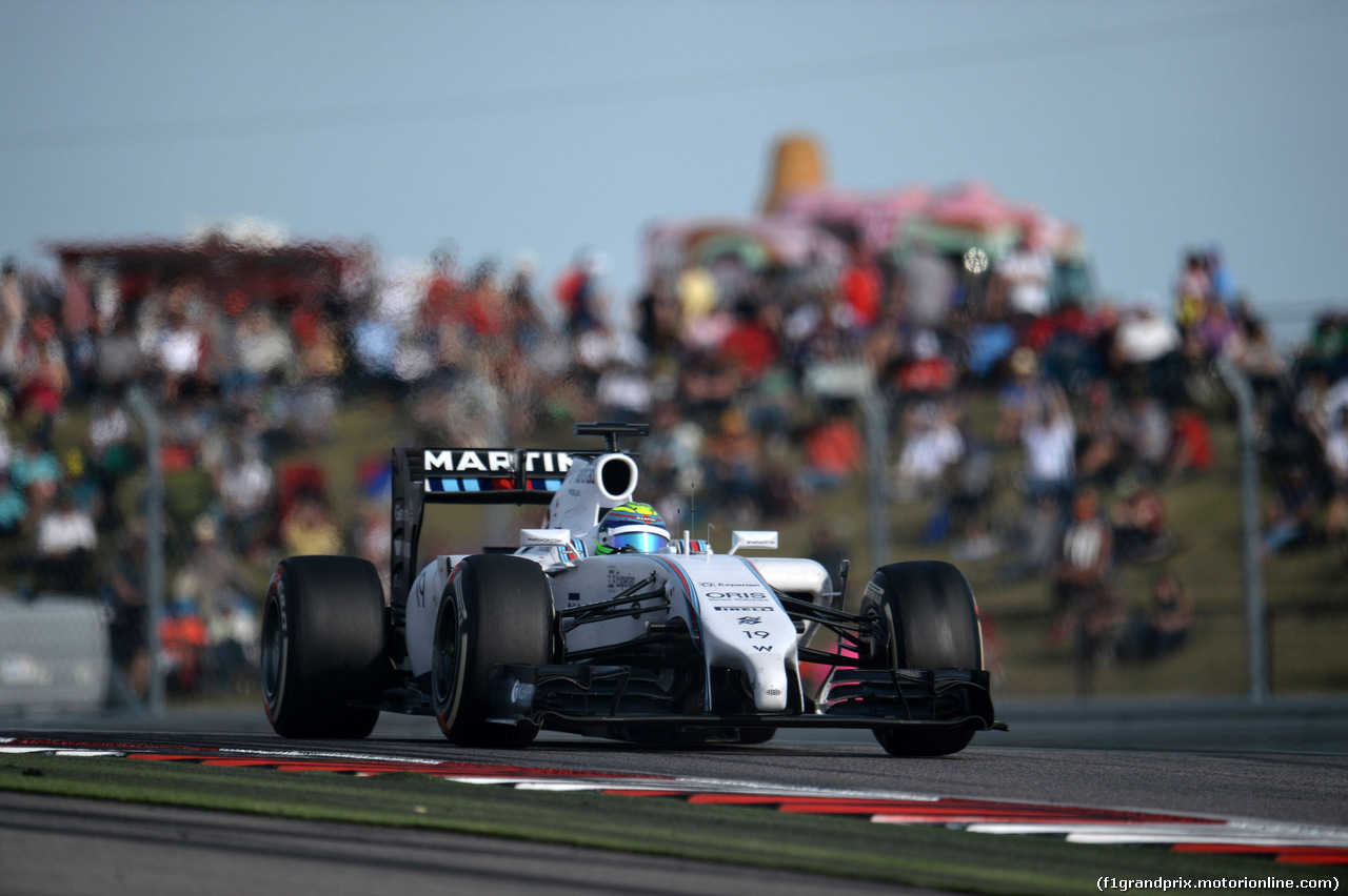 GP USA, 02.11.2014 - Gara, Felipe Massa (BRA) Williams F1 Team FW36