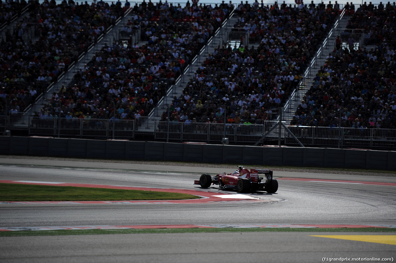 GP USA, 02.11.2014 - Gara, Fernando Alonso (ESP) Ferrari F14-T