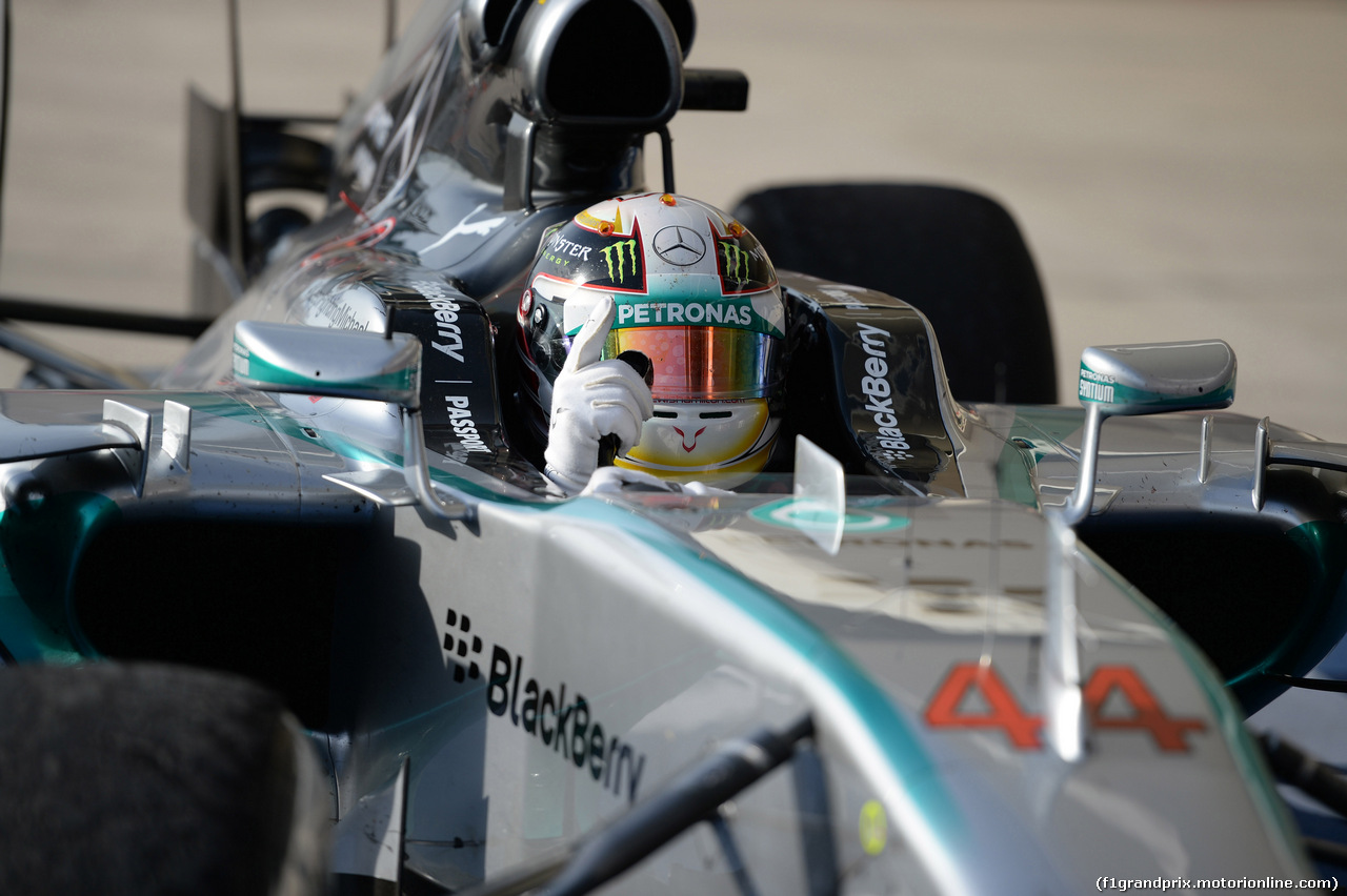 GP USA, 02.11.2014 - Gara, Lewis Hamilton (GBR) Mercedes AMG F1 W05 vincitore
