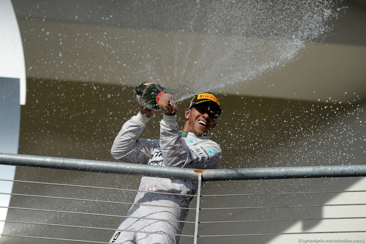 GP USA, 02.11.2014 - Gara, Lewis Hamilton (GBR) Mercedes AMG F1 W05 vincitore