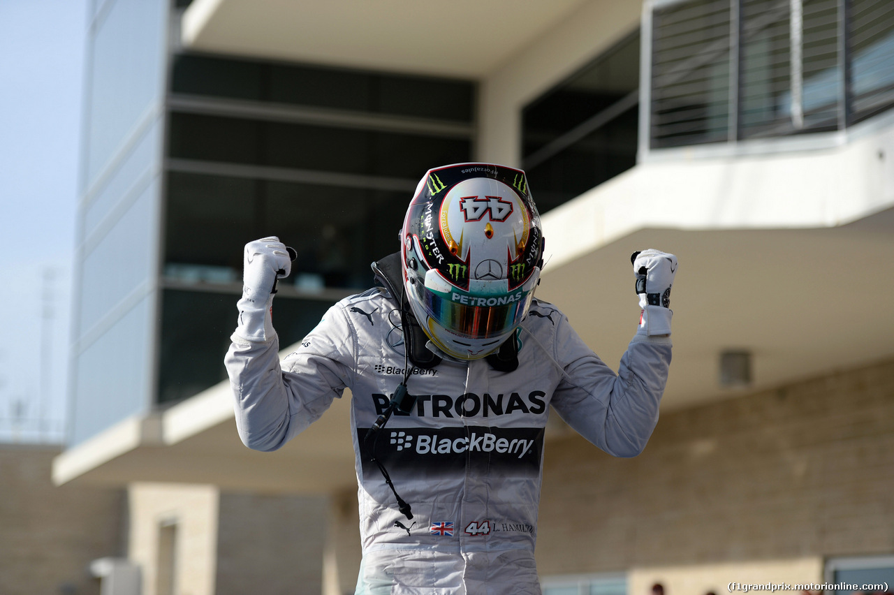 GP USA, 02.11.2014 - Gara, Lewis Hamilton (GBR) Mercedes AMG F1 W05 vincitore