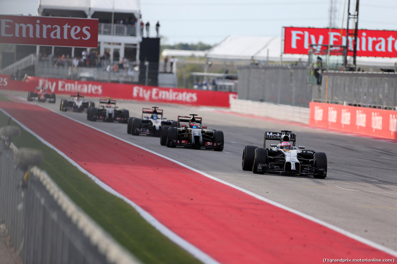 GP USA, 02.11.2014 - Gara, Jenson Button (GBR) McLaren Mercedes MP4-29