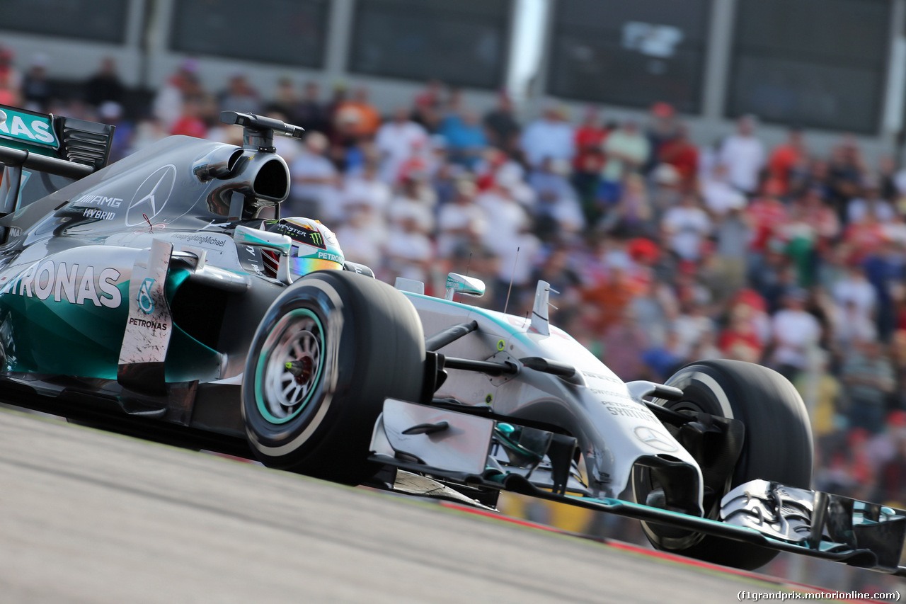 GP USA, 02.11.2014 - Gara, Lewis Hamilton (GBR) Mercedes AMG F1 W05