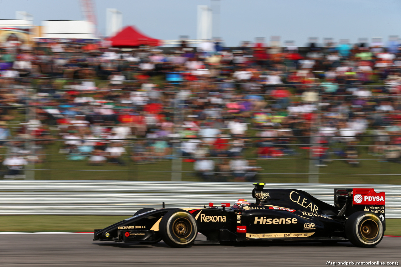 GP USA, 02.11.2014 - Gara, Pastor Maldonado (VEN) Lotus F1 Team E22