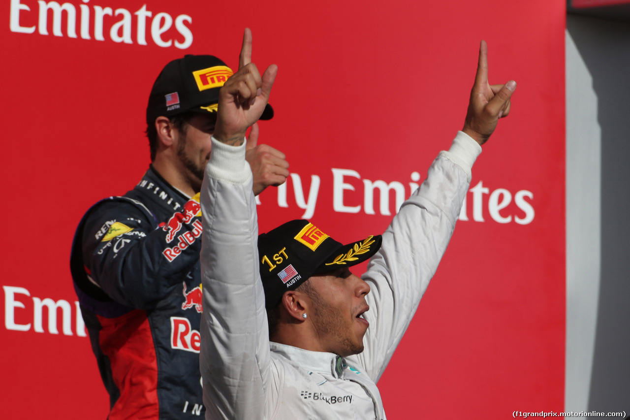 GP USA, 02.11.2014 - Gara, Lewis Hamilton (GBR) Mercedes AMG F1 W05 vincitore