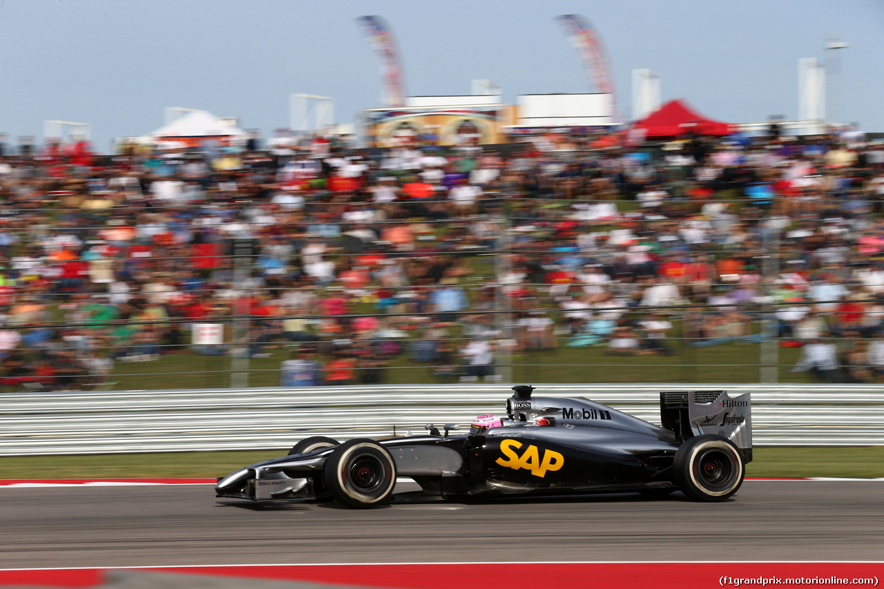 GP USA, 02.11.2014 - Gara, Jenson Button (GBR) McLaren Mercedes MP4-29