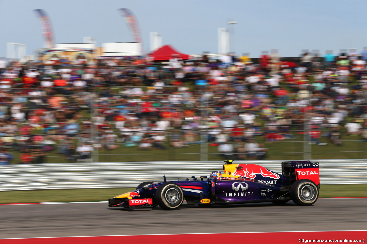 GP USA, 02.11.2014 - Gara, Daniel Ricciardo (AUS) Red Bull Racing RB10