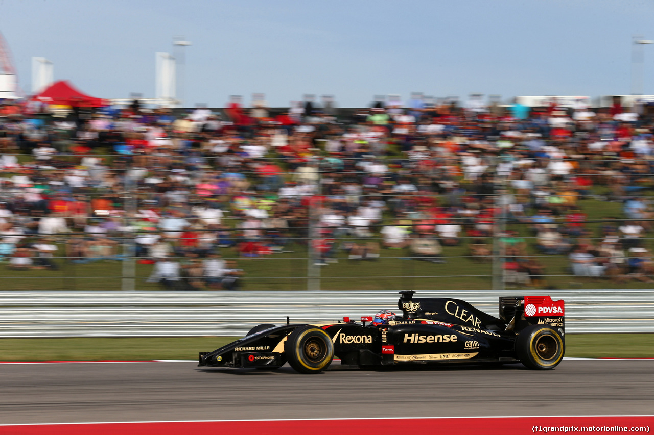 GP USA, 02.11.2014 - Gara, Romain Grosjean (FRA) Lotus F1 Team E22