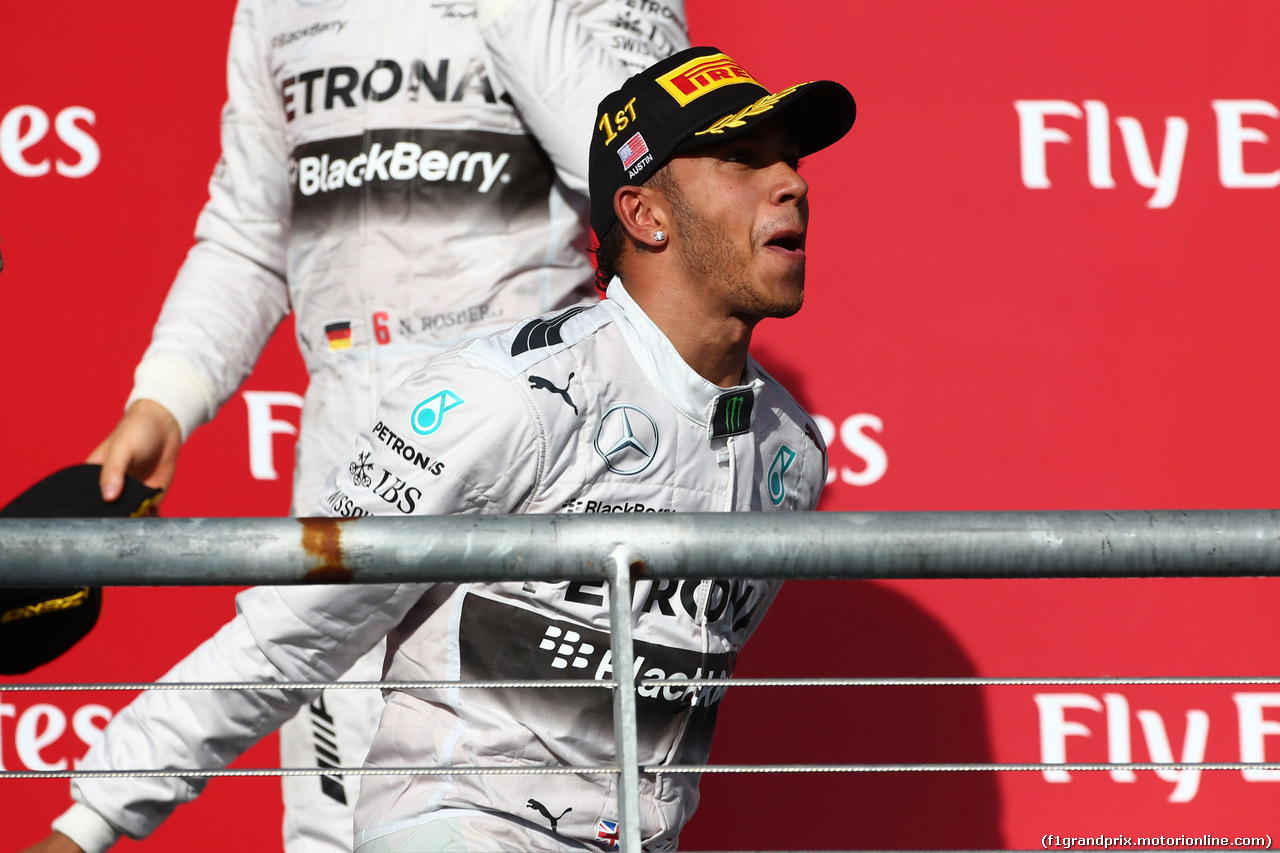 GP USA, 02.11.2014 - Gara, Lewis Hamilton (GBR) Mercedes AMG F1 W05 vincitore