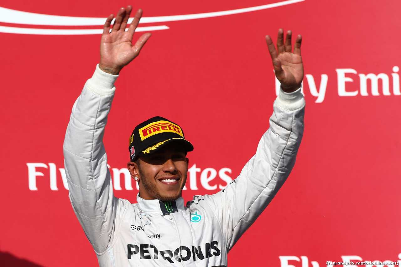 GP USA, 02.11.2014 - Gara, Lewis Hamilton (GBR) Mercedes AMG F1 W05 vincitore