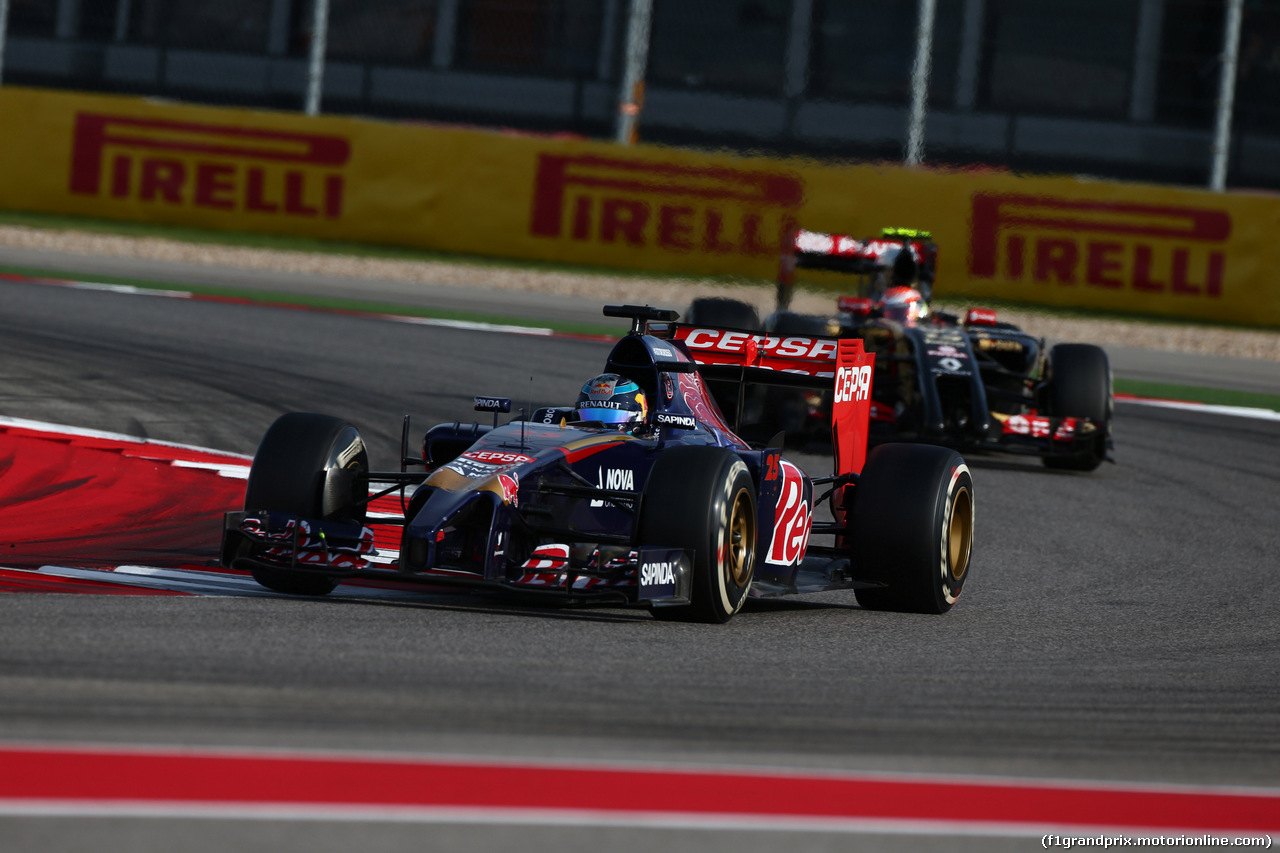 GP USA, 02.11.2014 - Gara, Jean-Eric Vergne (FRA) Scuderia Toro Rosso STR9