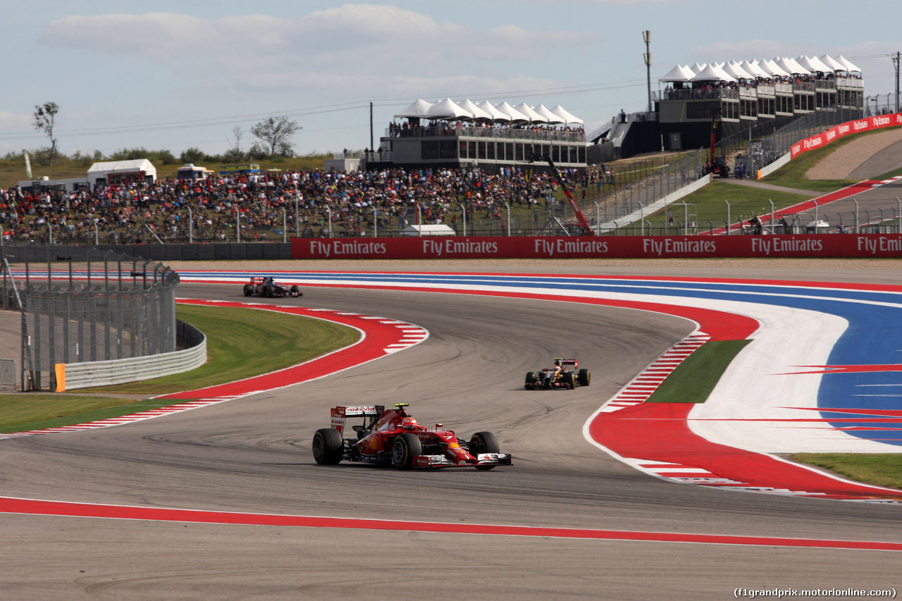 GP USA, 02.11.2014 - Gara, Kimi Raikkonen (FIN) Ferrari F14-T