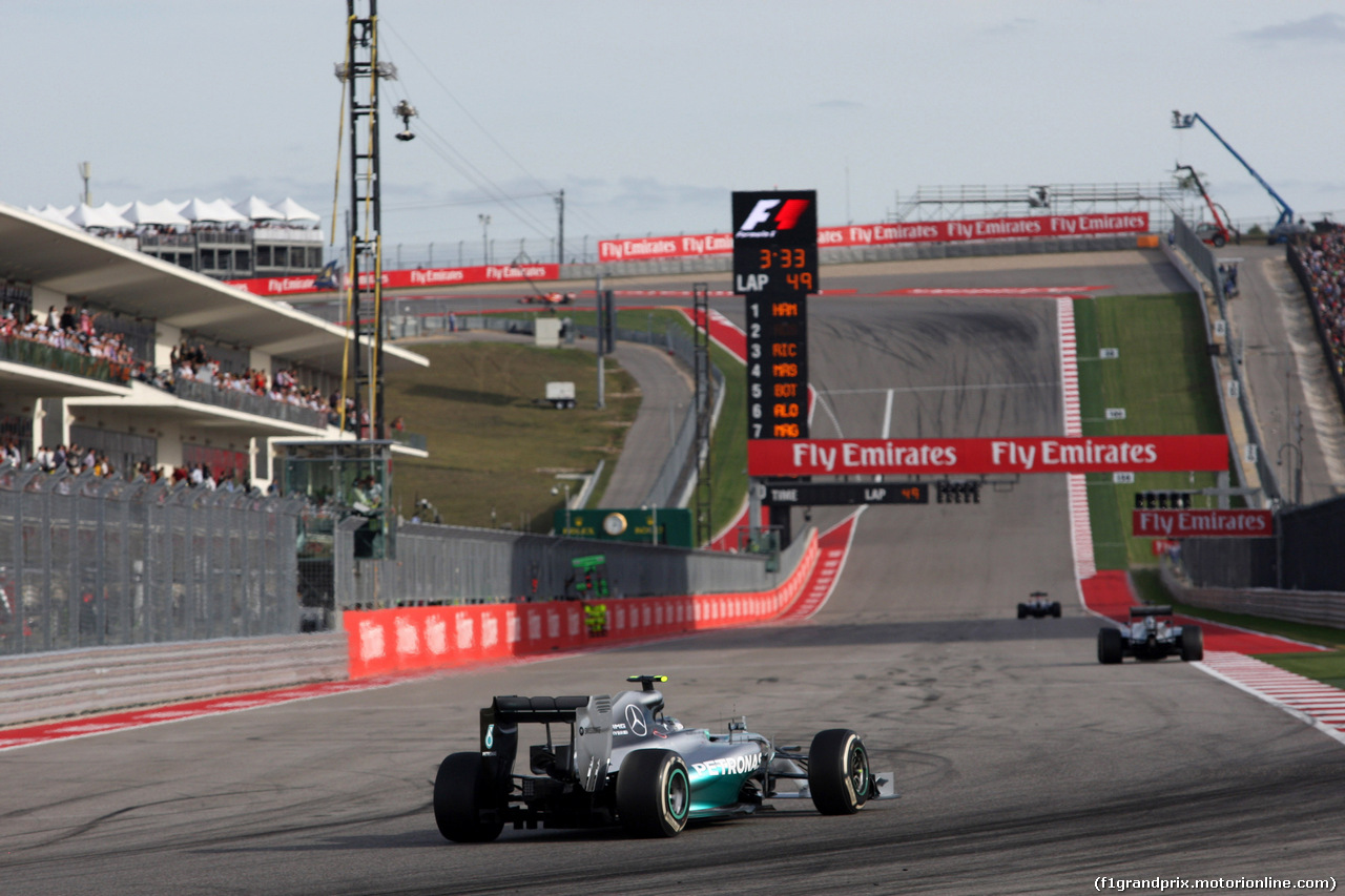 GP USA, 02.11.2014 - Gara, Nico Rosberg (GER) Mercedes AMG F1 W05