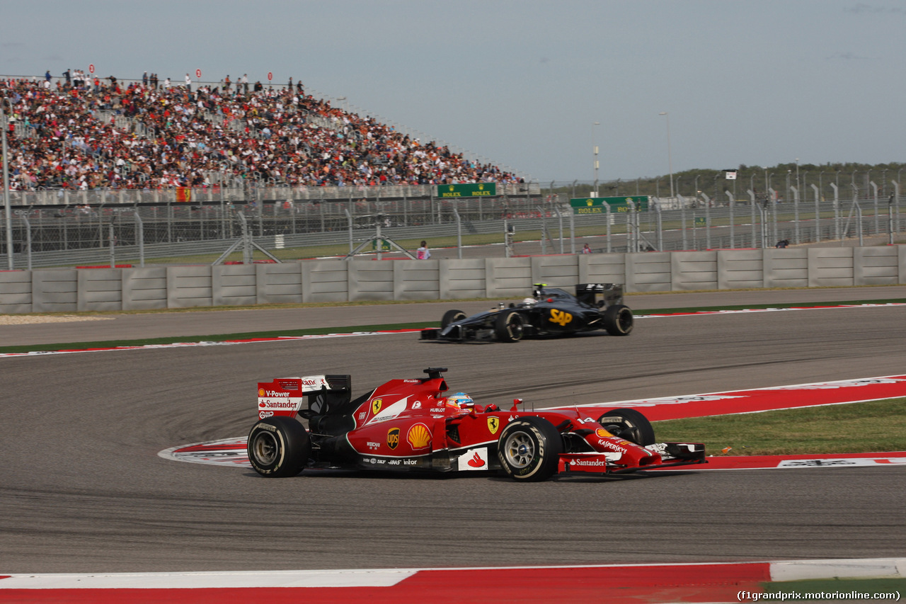 GP USA, 02.11.2014 - Gara, Fernando Alonso (ESP) Ferrari F14-T