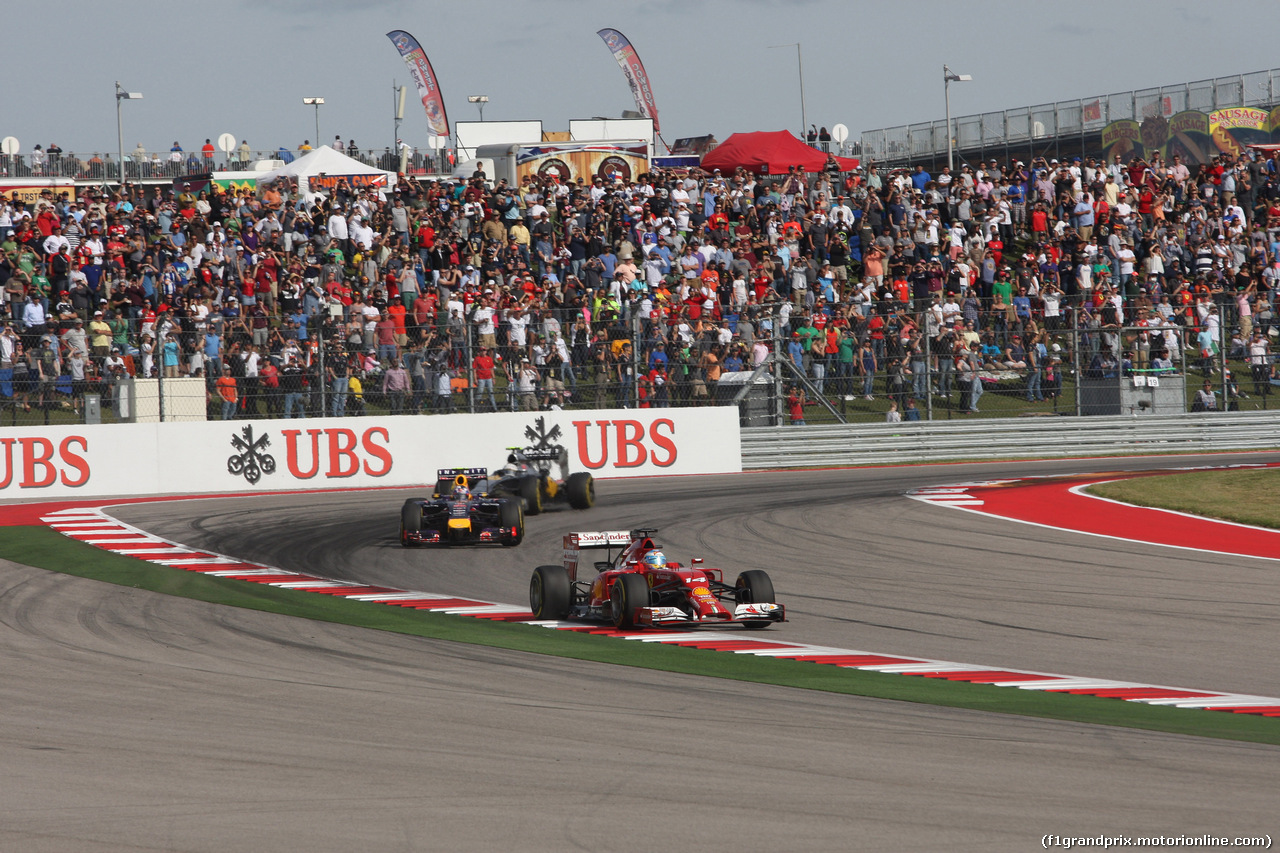 GP USA, 02.11.2014 - Gara, Fernando Alonso (ESP) Ferrari F14-T