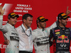 GP USA, 02.11.2014 - Gara, 1st position Lewis Hamilton (GBR) Mercedes AMG F1 W05, secondo Nico Rosberg (GER) Mercedes AMG F1 W05 e terzo Daniel Ricciardo (AUS) Red Bull Racing RB10