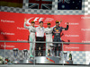 GP USA, 02.11.2014 - Gara, 1st position Lewis Hamilton (GBR) Mercedes AMG F1 W05, secondo Nico Rosberg (GER) Mercedes AMG F1 W05 e terzo Daniel Ricciardo (AUS) Red Bull Racing RB10