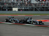 GP USA, 02.11.2014 - Gara, Lewis Hamilton (GBR) Mercedes AMG F1 W05 pass Nico Rosberg (GER) Mercedes AMG F1 W05