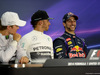 GP USA, 02.11.2014 - Gara, Conferenza Stampa, Nico Rosberg (GER) Mercedes AMG F1 W05, Lewis Hamilton (GBR) Mercedes AMG F1 W05 e Daniel Ricciardo (AUS) Red Bull Racing RB10