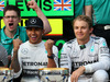 GP USA, 02.11.2014 - Gara, Festeggiamenti, Lewis Hamilton (GBR) Mercedes AMG F1 W05 vincitore e secondo Nico Rosberg (GER) Mercedes AMG F1 W05