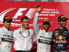 GP USA, 02.11.2014 - Gara, secondo Nico Rosberg (GER) Mercedes AMG F1 W05, Lewis Hamilton (GBR) Mercedes AMG F1 W05 vincitore e terzo Daniel Ricciardo (AUS) Red Bull Racing RB10