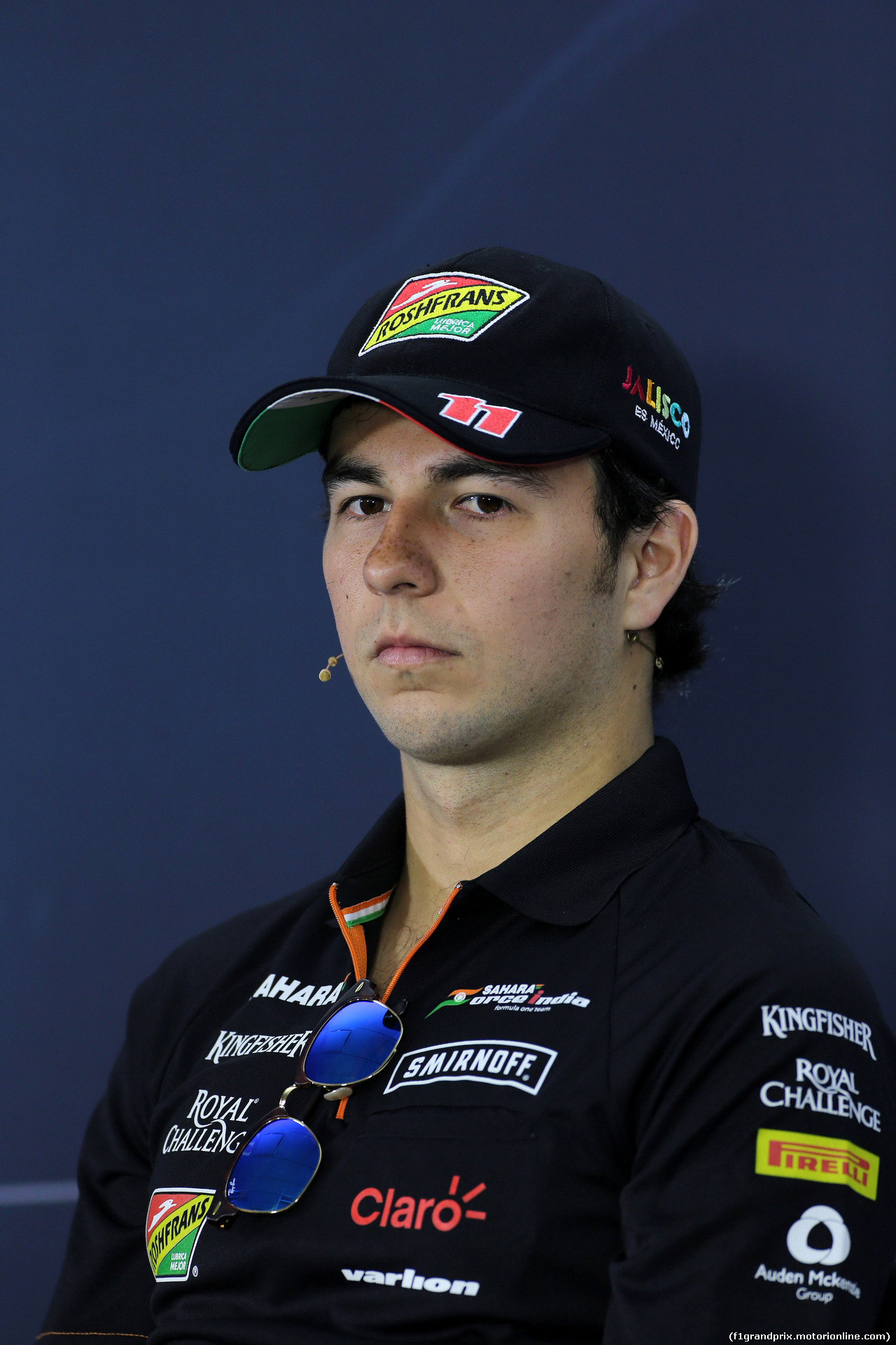 GP USA, 30.10.2014 - Conferenza Stampa, Sergio Perez (MEX) Sahara Force India F1 VJM07