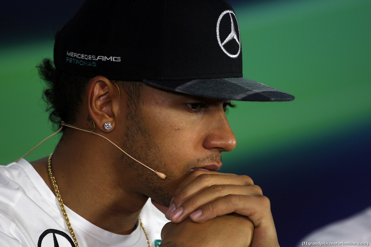 GP USA, 30.10.2014 - Conferenza Stampa, Lewis Hamilton (GBR) Mercedes AMG F1 W05