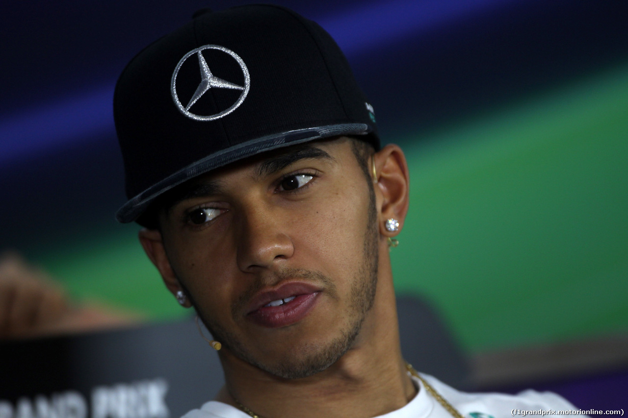 GP USA, 30.10.2014 - Conferenza Stampa, Lewis Hamilton (GBR) Mercedes AMG F1 W05