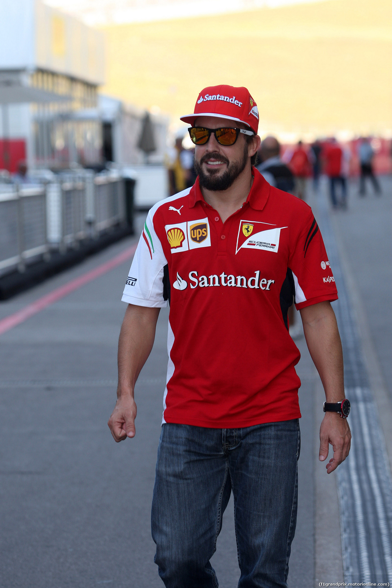 GP USA, 30.10.2014 - Fernando Alonso (ESP) Ferrari F14-T