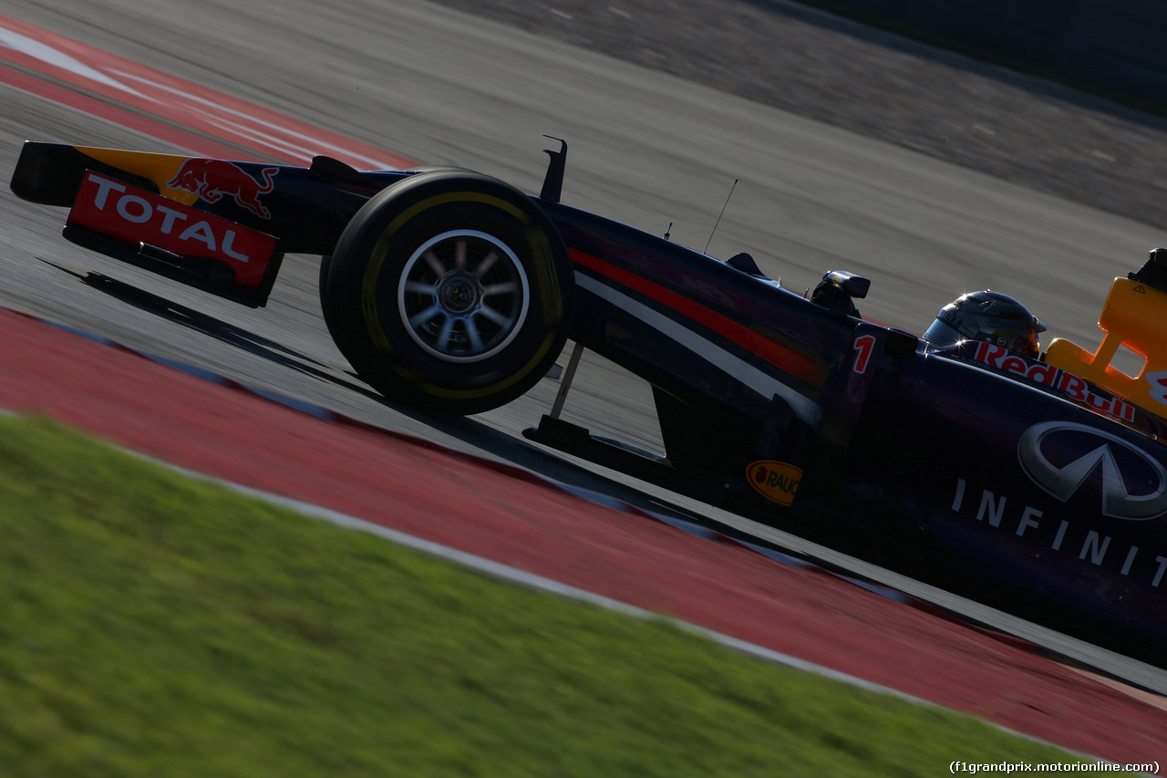 GP USA, 01.11.2014 - Prove Libere 3, Sebastian Vettel (GER) Red Bull Racing RB10