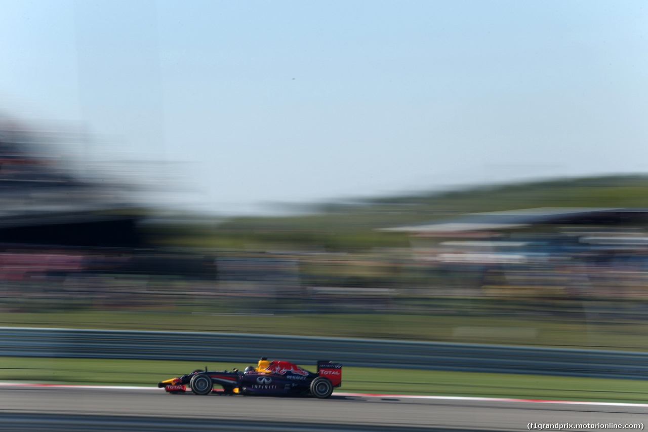 GP USA, 01.11.2014 - Prove Libere 3, Sebastian Vettel (GER) Red Bull Racing RB10