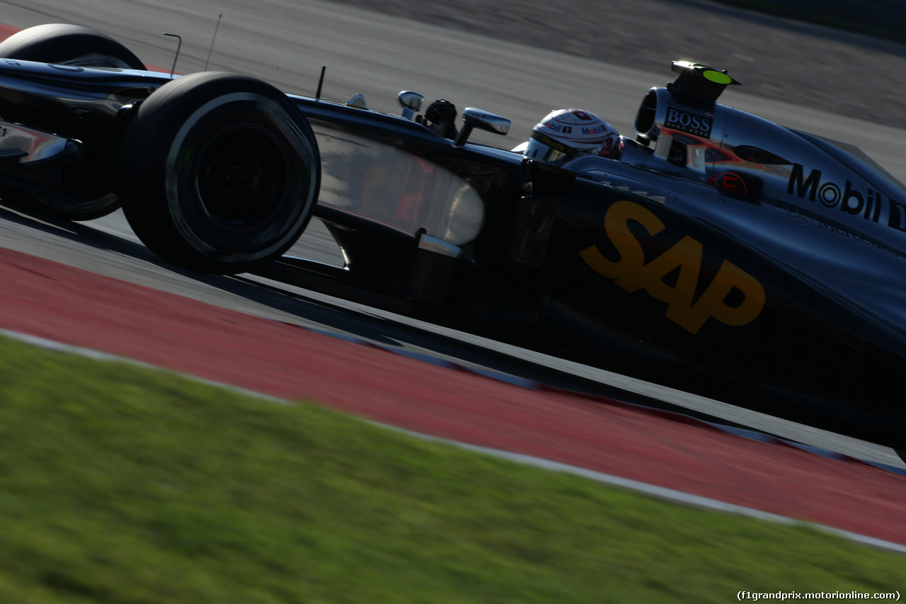 GP USA, 01.11.2014 - Prove Libere 3, Kevin Magnussen (DEN) McLaren Mercedes MP4-29