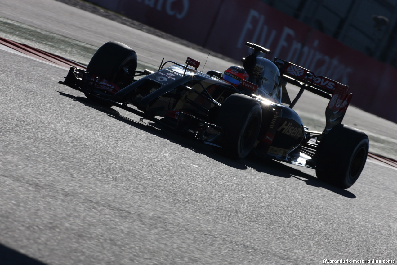 GP USA, 01.11.2014 - Prove Libere 3, Romain Grosjean (FRA) Lotus F1 Team E22