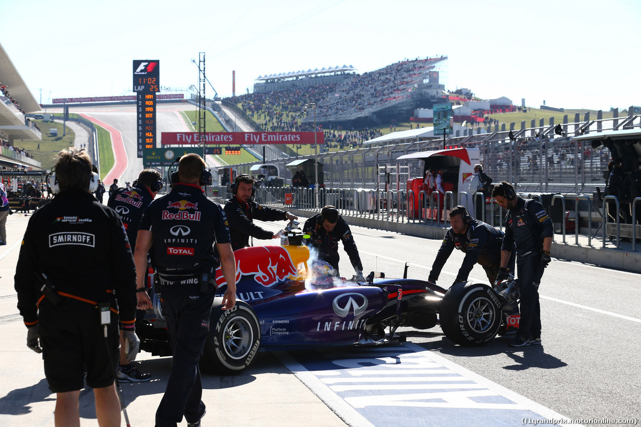 GP USA, 01.11.2014 - Prove Libere 3, Daniel Ricciardo (AUS) Red Bull Racing RB10