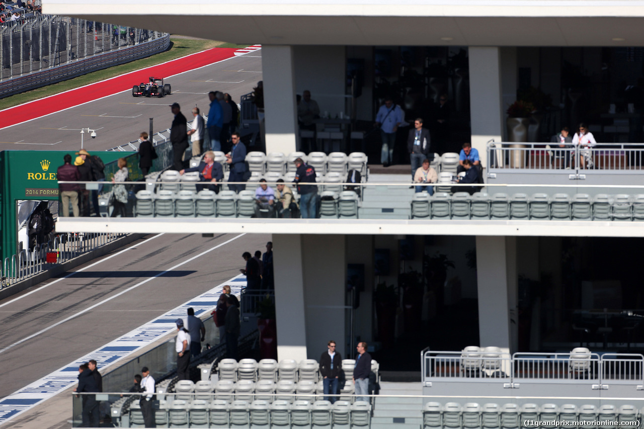 GP USA, 01.11.2014 - Prove Libere 3, Romain Grosjean (FRA) Lotus F1 Team E22