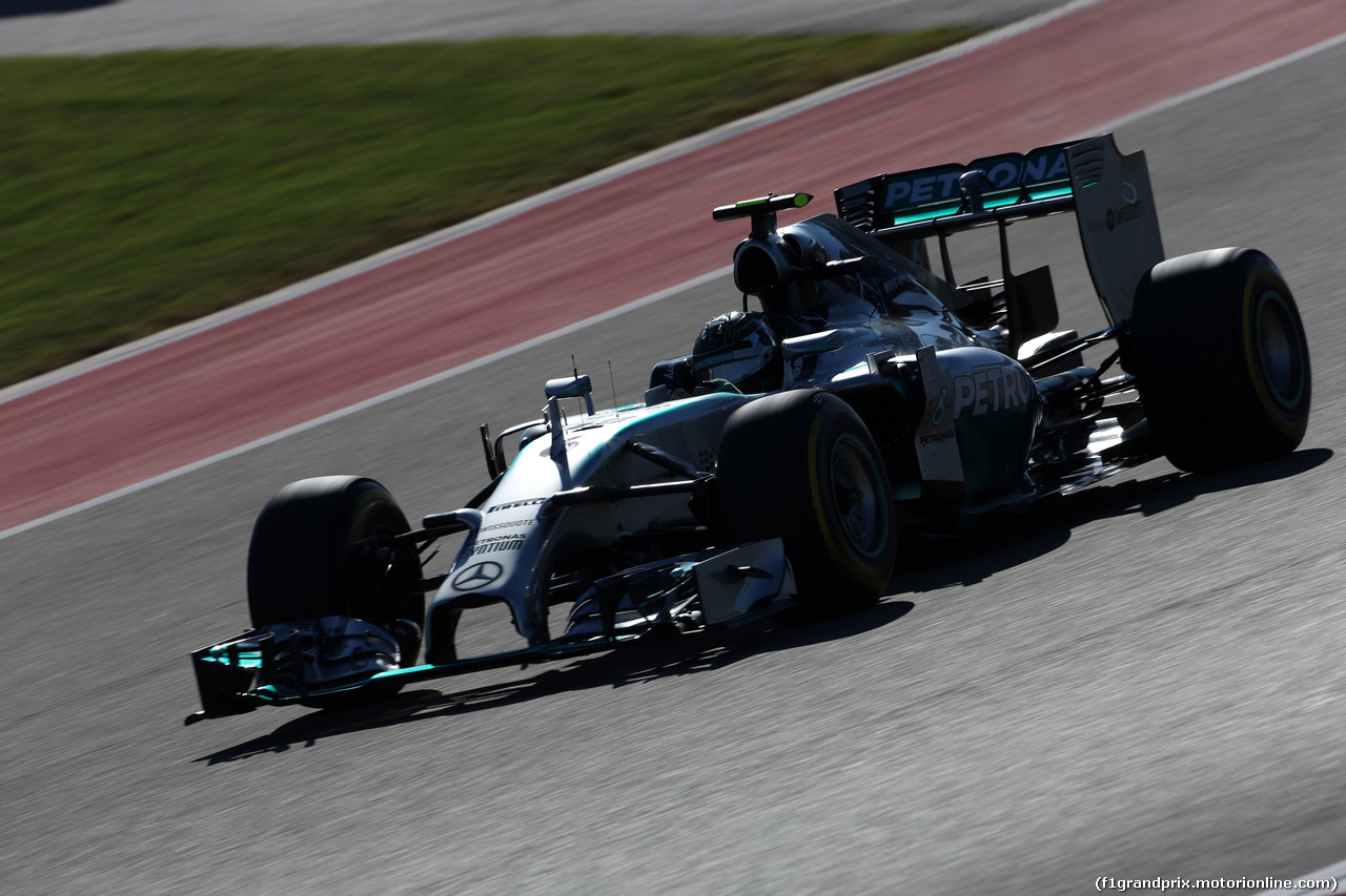 GP USA, 01.11.2014 - Prove Libere 3, Nico Rosberg (GER) Mercedes AMG F1 W05