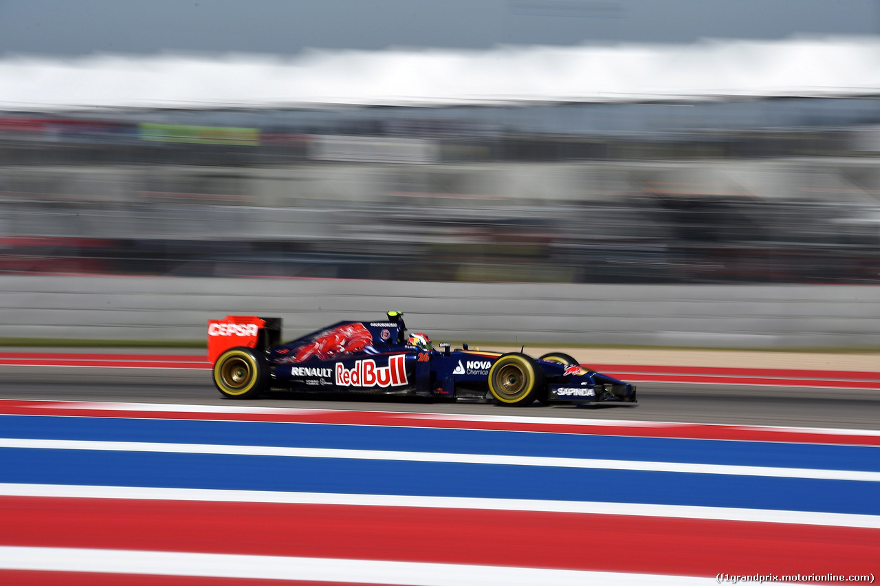 GP USA, 01.11.2014 - Prove Libere 3, Jean-Eric Vergne (FRA) Scuderia Toro Rosso STR9