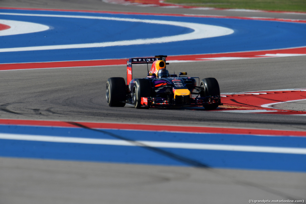 GP USA, 01.11.2014 - Prove Libere 3, Sebastian Vettel (GER) Red Bull Racing RB10