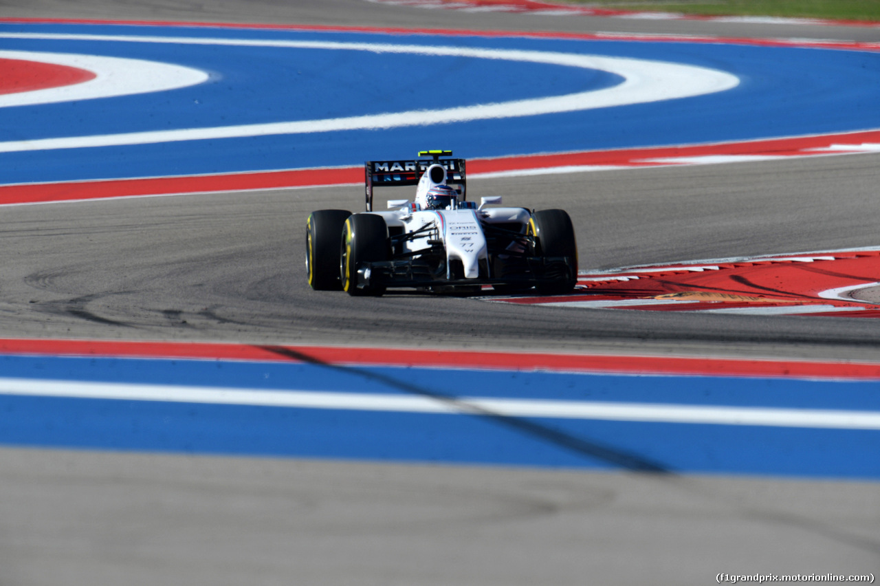 GP USA, 01.11.2014 - Prove Libere 3, Valtteri Bottas (FIN) Williams F1 Team FW36