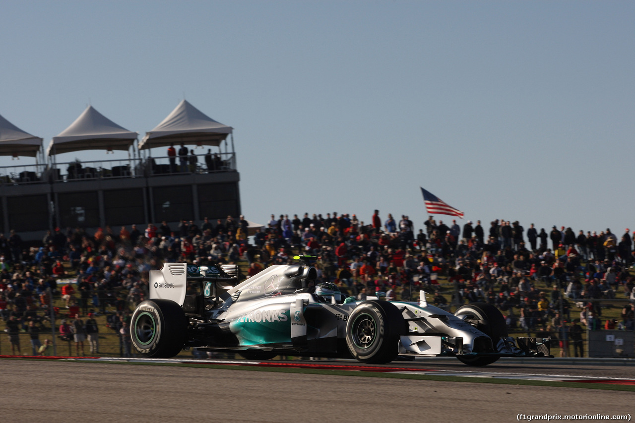 GP USA, 01.11.2014 - Prove Libere 3, Nico Rosberg (GER) Mercedes AMG F1 W05