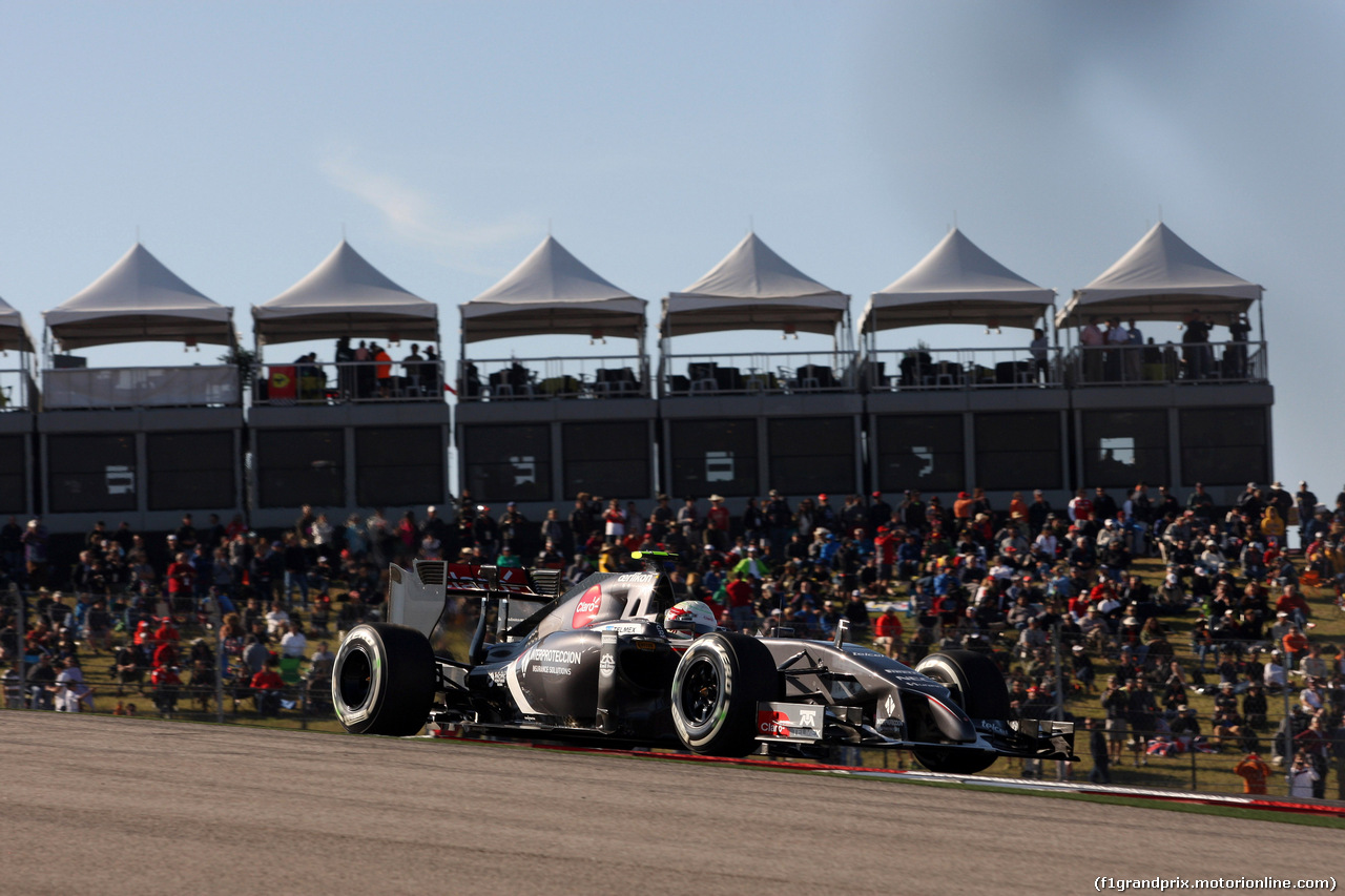 GP USA, 01.11.2014 - Prove Libere 3, Esteban Gutierrez (MEX), Sauber F1 Team C33