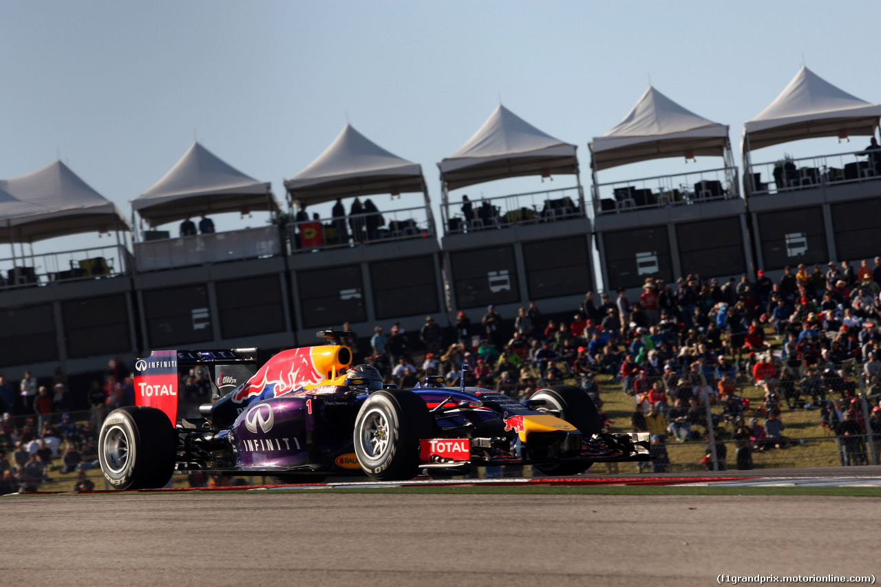 GP USA, 01.11.2014 - Prove Libere 3, Sebastian Vettel (GER) Red Bull Racing RB10