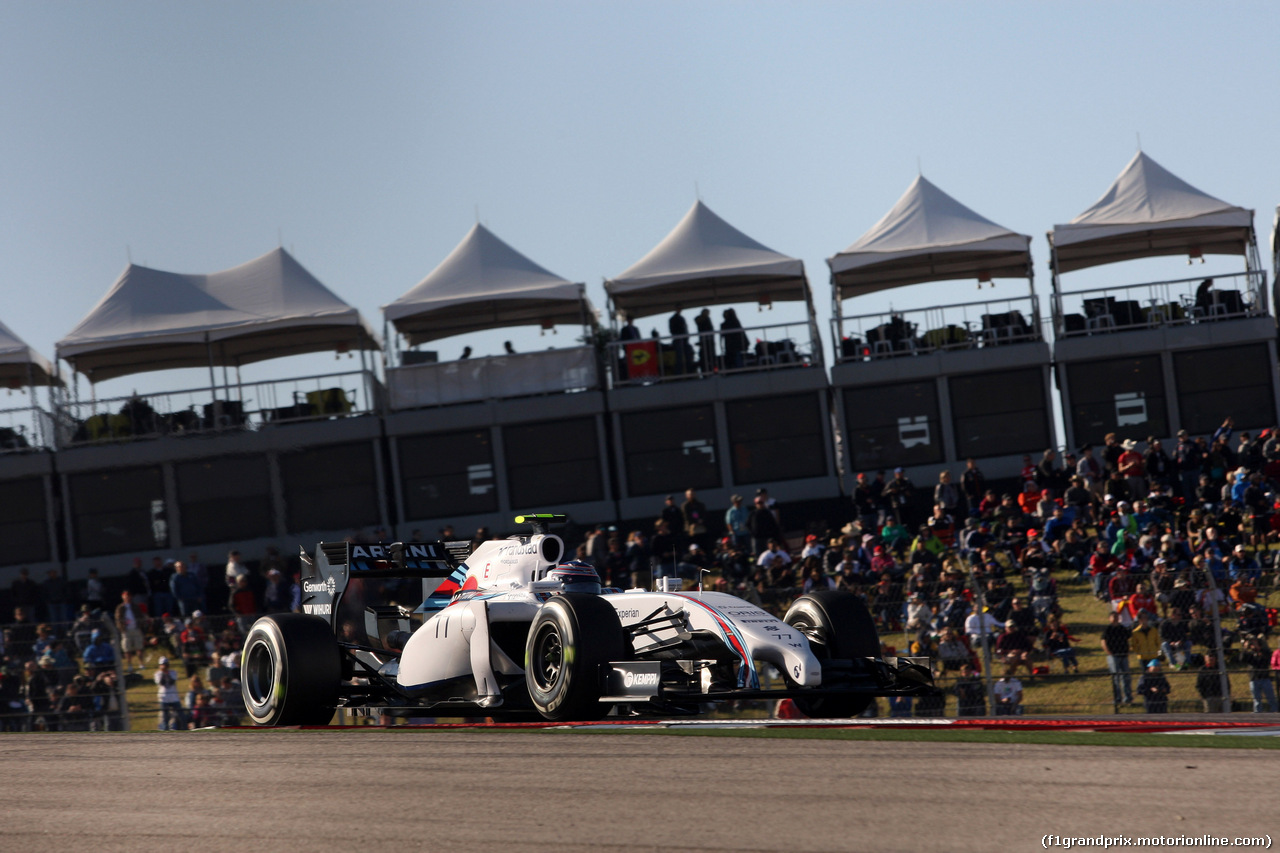 GP USA, 01.11.2014 - Prove Libere 3, Valtteri Bottas (FIN) Williams F1 Team FW36