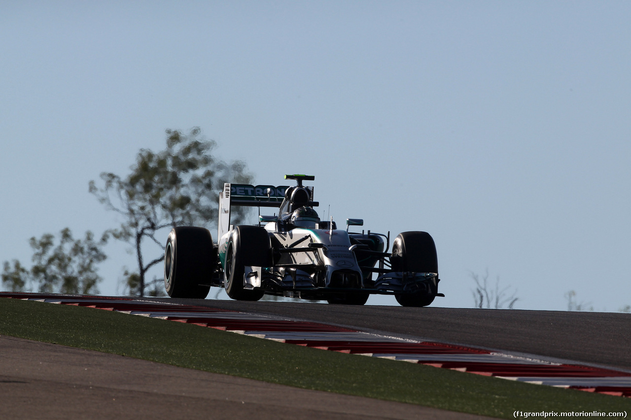 GP USA, 01.11.2014 - Prove Libere 3, Nico Rosberg (GER) Mercedes AMG F1 W05