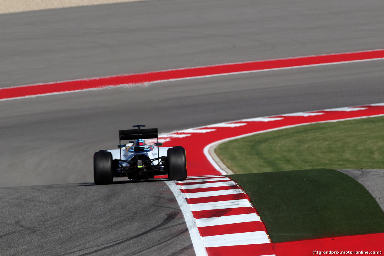 GP USA, 01.11.2014 - Prove Libere 3, Felipe Massa (BRA) Williams F1 Team FW36