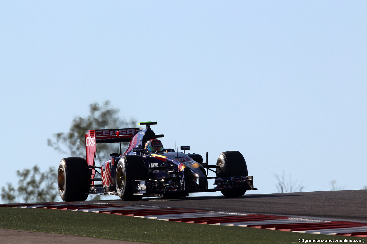 GP USA, 01.11.2014 - Prove Libere 3, Daniil Kvyat (RUS) Scuderia Toro Rosso STR9