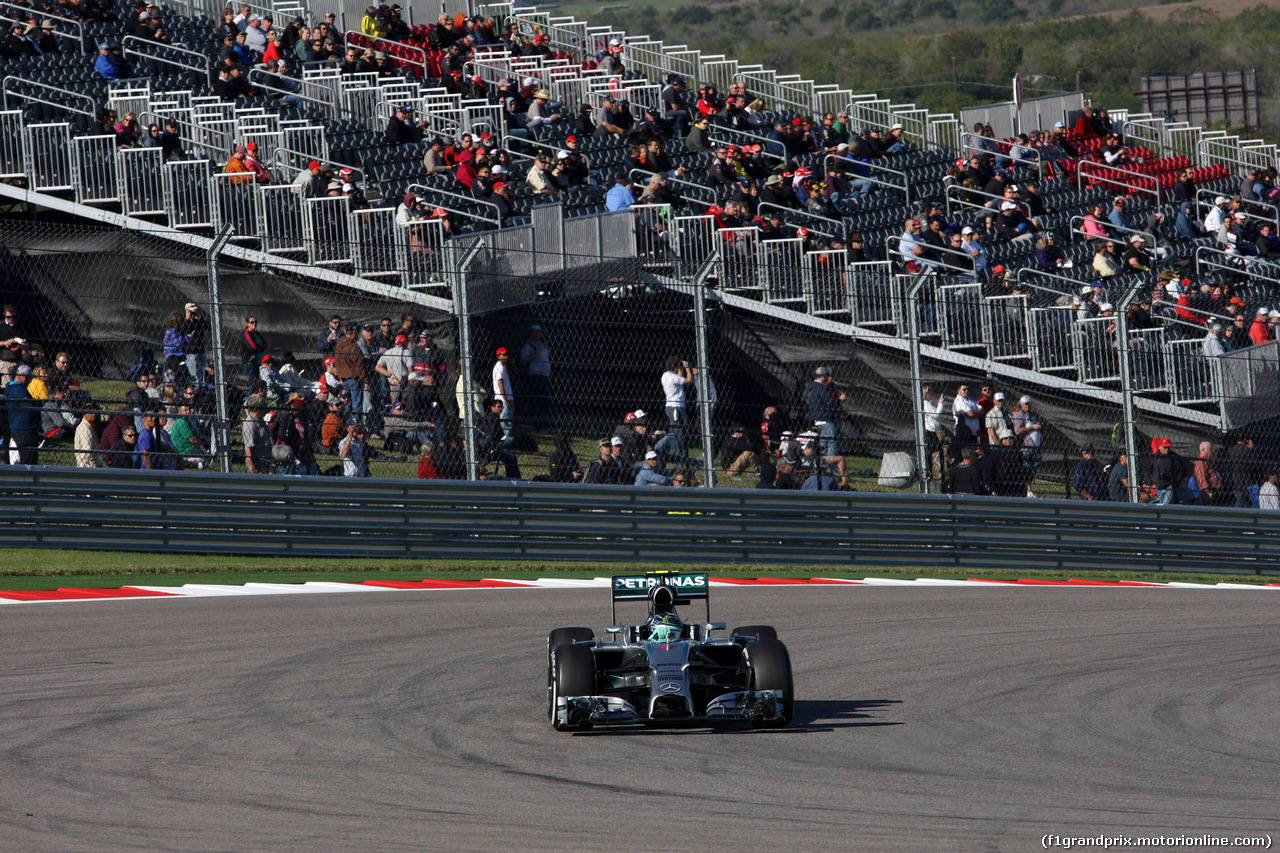 GP USA, 01.11.2014 - Prove Libere 3, Nico Rosberg (GER) Mercedes AMG F1 W05