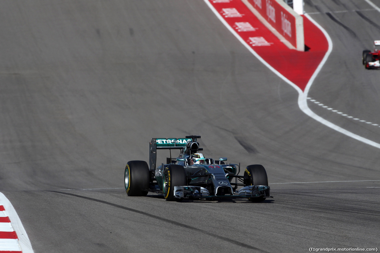 GP USA, 01.11.2014 - Prove Libere 3, Lewis Hamilton (GBR) Mercedes AMG F1 W05