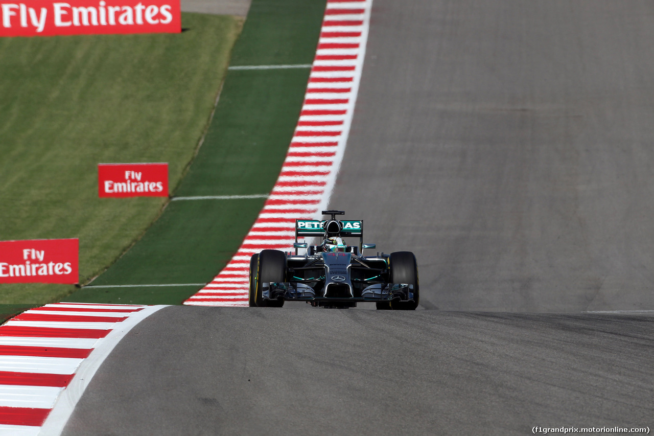 GP USA, 01.11.2014 - Prove Libere 3, Lewis Hamilton (GBR) Mercedes AMG F1 W05